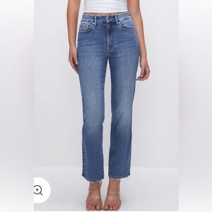 NWOT Good American Always Fits Good Legs Straight Jean